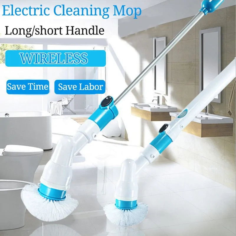 Electric Spin Scrubber Turbo Scrub Cleaning Brush Cordless Chargeable Bathroom Cleaner